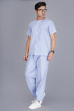 Blue Lining Rc Raymond cotton Patient Set For Men