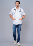 Professional Men's Half Sleeves Lab Coat