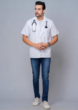 Professional Men's Half Sleeves Lab Coat