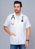 Men's Half Sleeve Lab Coat (Pack Of 2)
