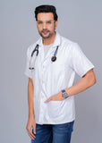Professional Men's Half Sleeves Lab Coat