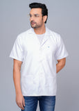 Professional Men's Half Sleeves Lab Coat