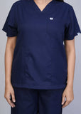 Professional Navy Blue Medical Scrubs Set