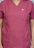 Professional Mauve Medical Scrubs Set