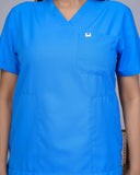 Professional Blue Medical Scrubs Set