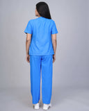 Professional Blue Medical Scrubs Set