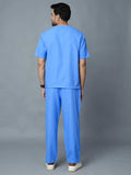Professional Men's V-Neck Scrub - Blue