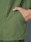 Professional Men's V-Neck Scrub - Olive