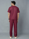 Professional Men's V-Neck Scrub - Maroon