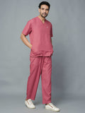 Professional Men's V-Neck Scrub - Mauve