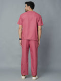 Professional Men's V-Neck Scrub - Mauve