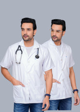 Men's Half Sleeve Lab Coat (Pack Of 2)