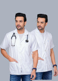 Men's Half Sleeve Lab Coat (Pack Of 2)
