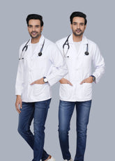 Men's  Full Sleeve Lab Coat (Pack Of 2)