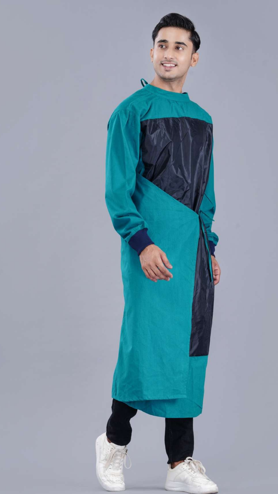 Green Overlapping OT Gown for Doctors