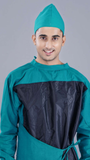 Green Overlapping OT Gown for Doctors