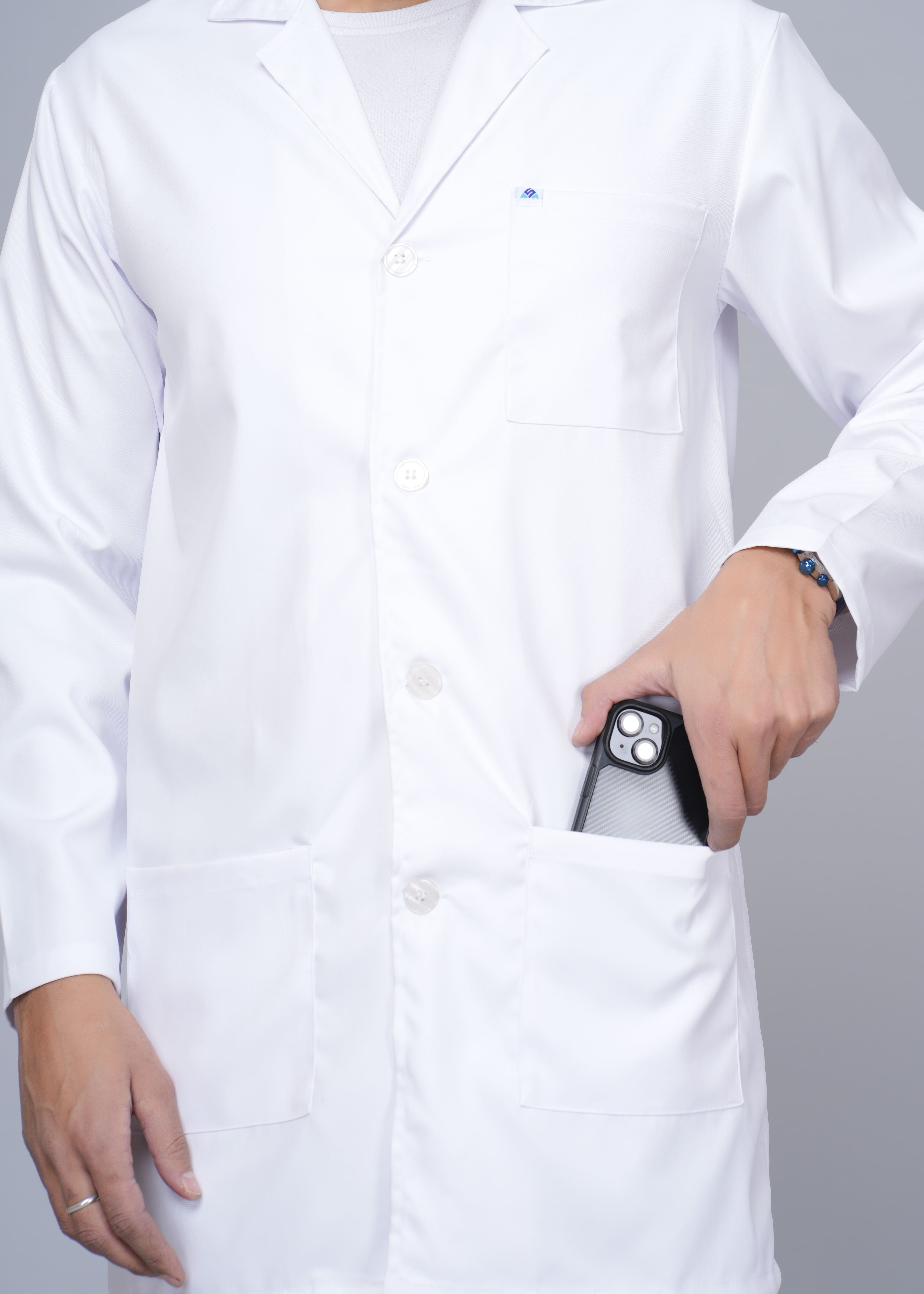 Plain White Lab Coat For Doctor