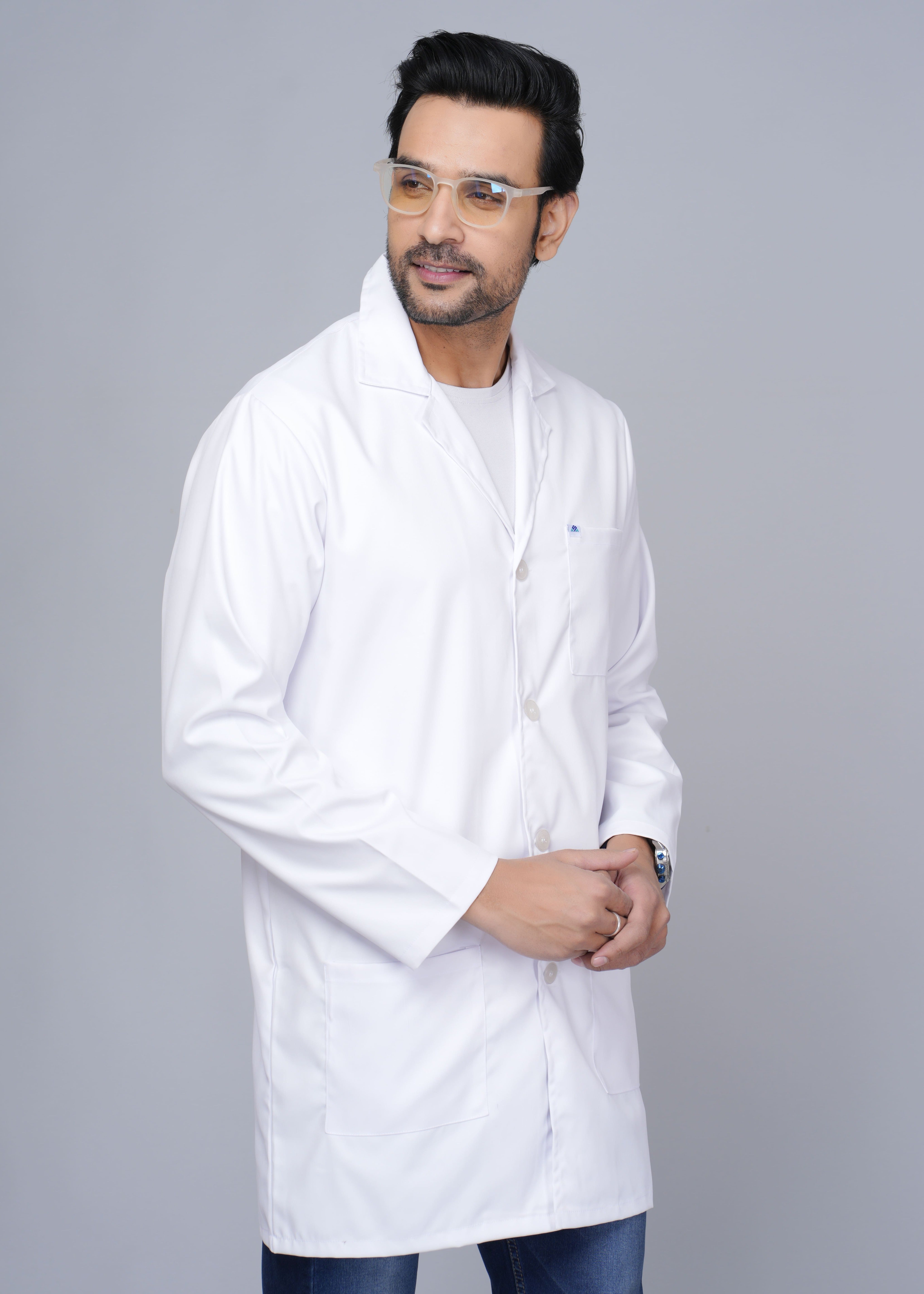 Plain White Lab Coat For Doctor