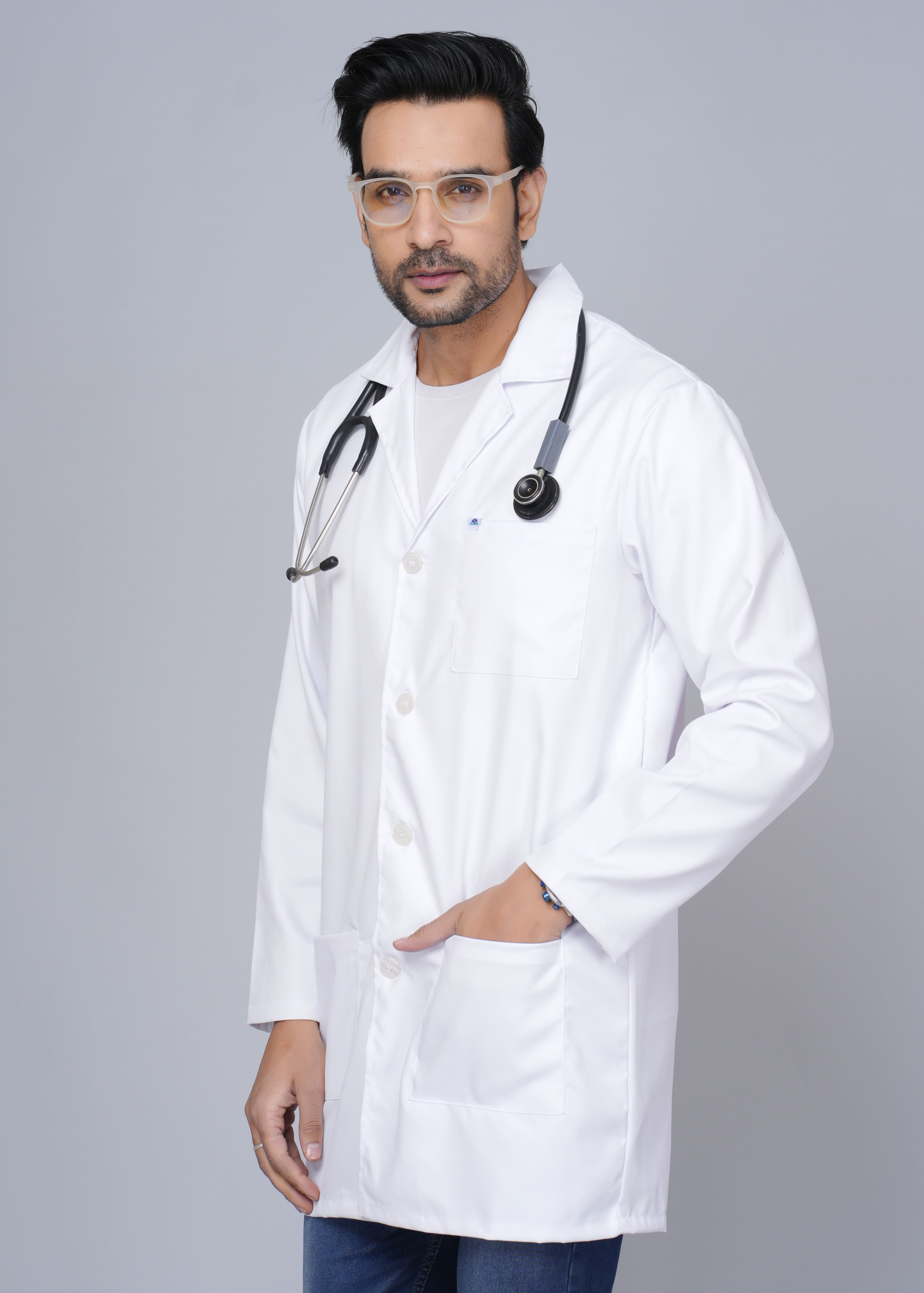 Plain White Lab Coat For Doctor