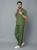 Professional Men's V-Neck Scrub - Olive