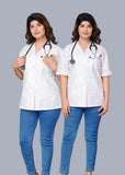 Women's Half Sleeves Lab Coat (Pack Of 2)